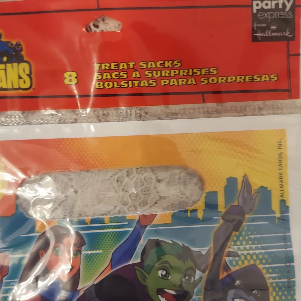3 Packages Teen Titans Party Treat Sacks Hallmark